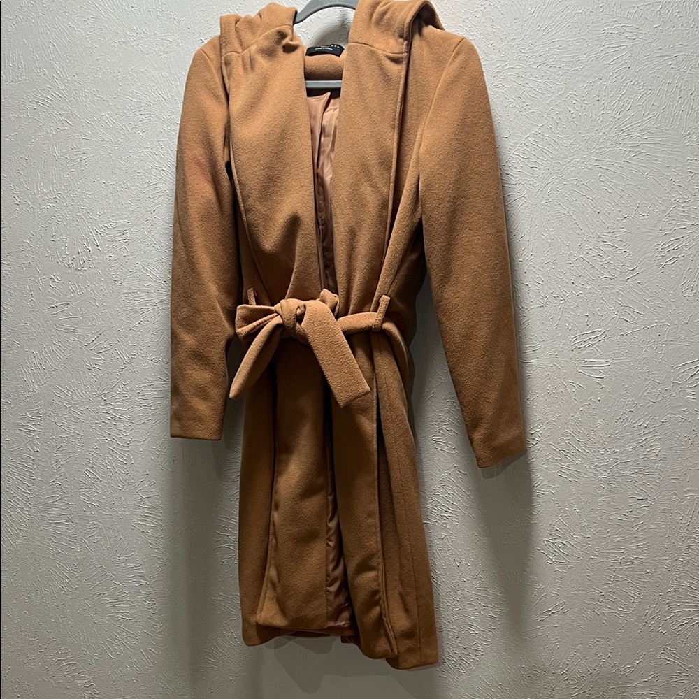 Love Tree Camel Belted Coat